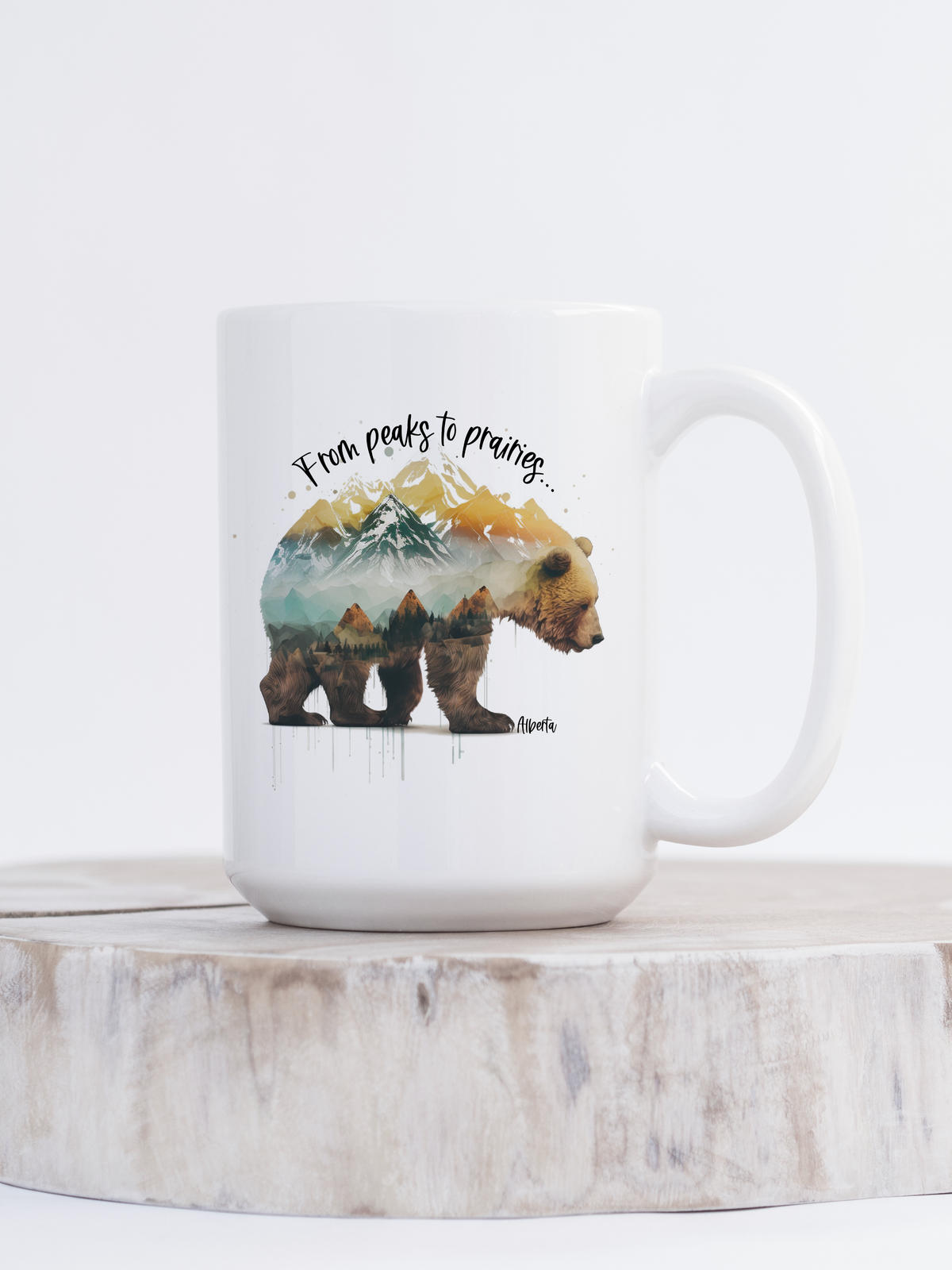 Tasse en céramique Peaks To Prairies Bear | Tasse Alberta