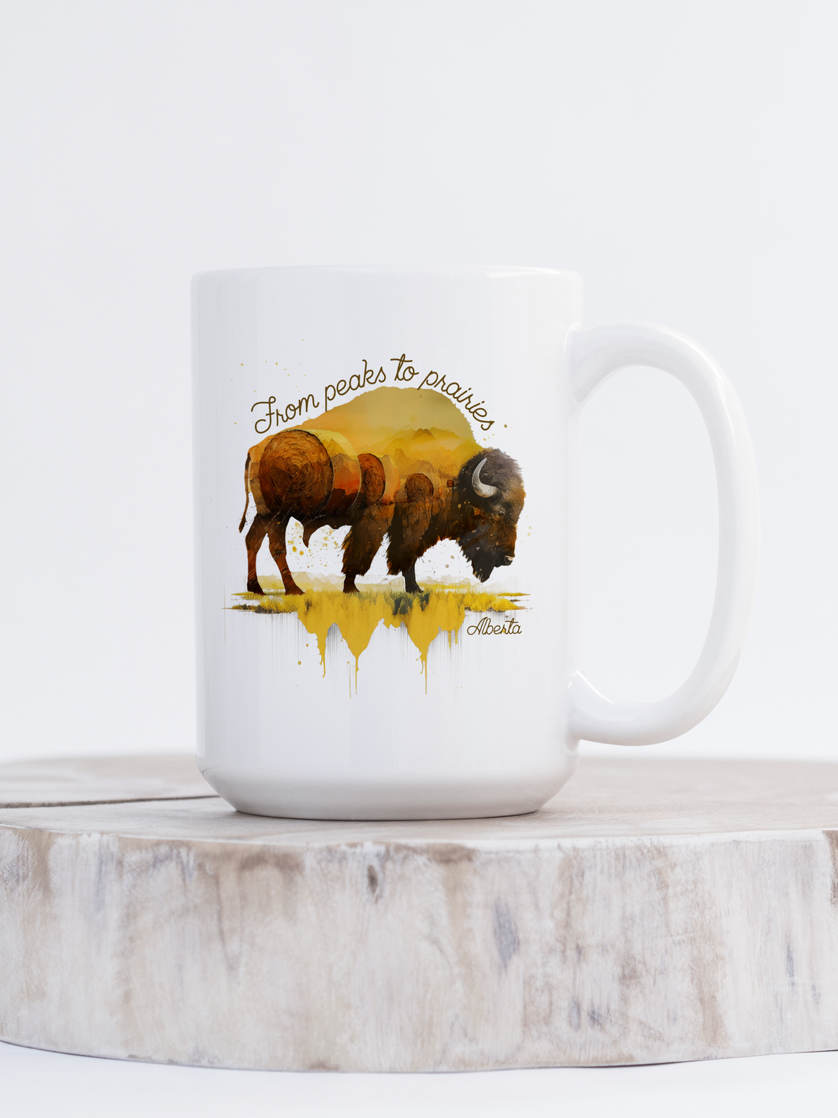 Mug en céramique Peaks To Prairies Buffalo | Mug Alberta