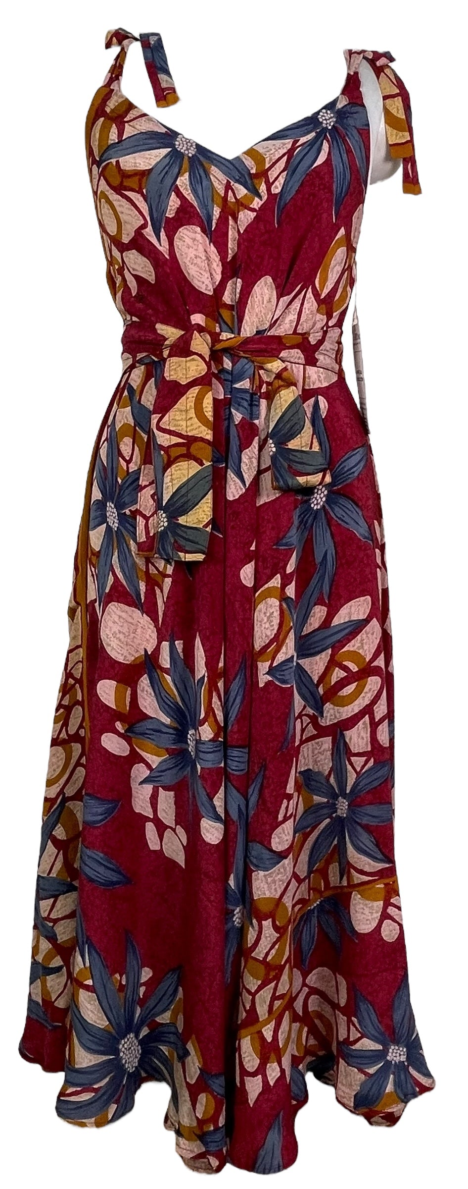 PRC7690 Robe longue Avatar en pure soie avec ceinture