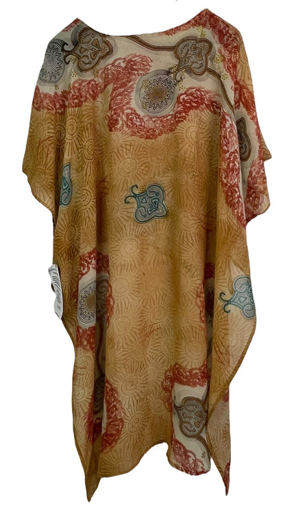 PRG7715A Haut Pure Soie Asymétrique Transparent Avatar