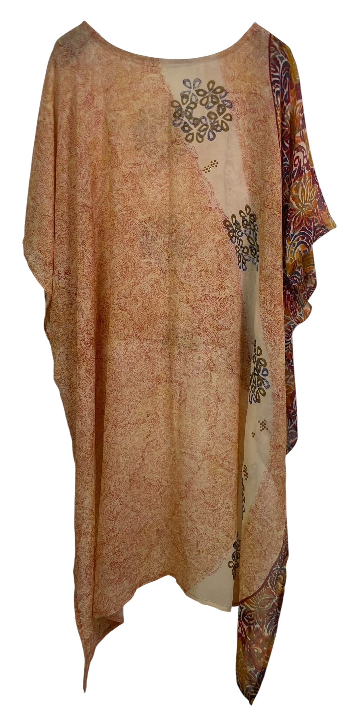PRG7714 Haut asymétrique en pure soie Sheer Avatar