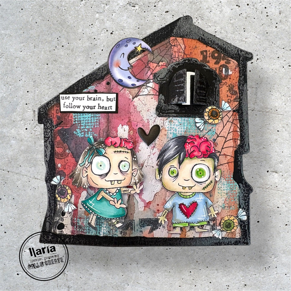 AALL and Create - A7 Stamp Set - Brainy and Cute