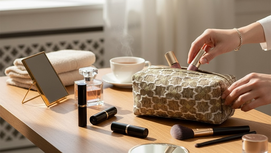 Brocade Gold Travel Bag