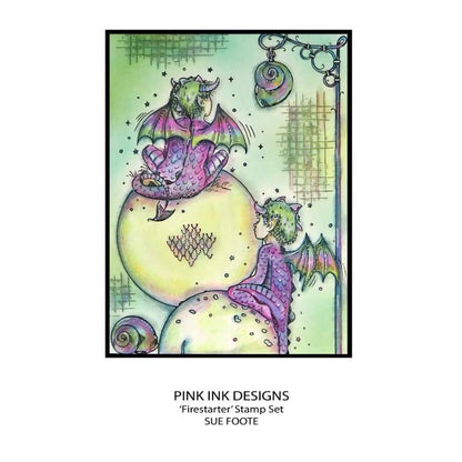 Pink Ink Designs Firestarter Set de tampons transparents 15,24 x 20,32 cm