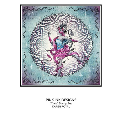 Pink Ink Designs Clara Lot de tampons transparents 6 x 8 pouces