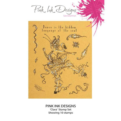 Pink Ink Designs Clara Lot de tampons transparents 6 x 8 pouces