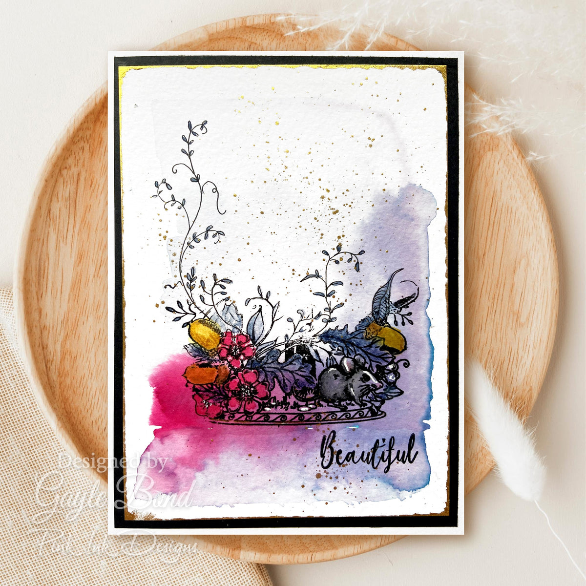 Pink Ink Designs – Tampons transparents « Un hibou dans la main » 6 x 8 po