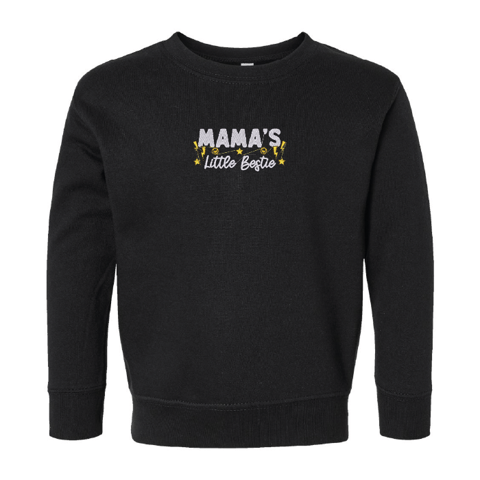 Crewneck "Mama's Little Bestie" brodé pour tout petits