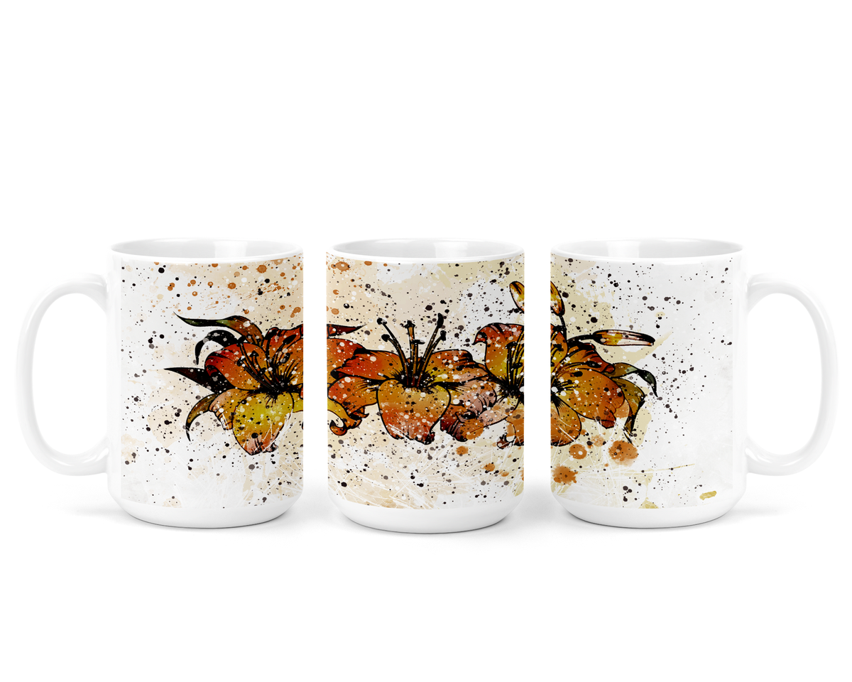 Tasse en céramique Lis de la prairie | Tasse Saskatchewan