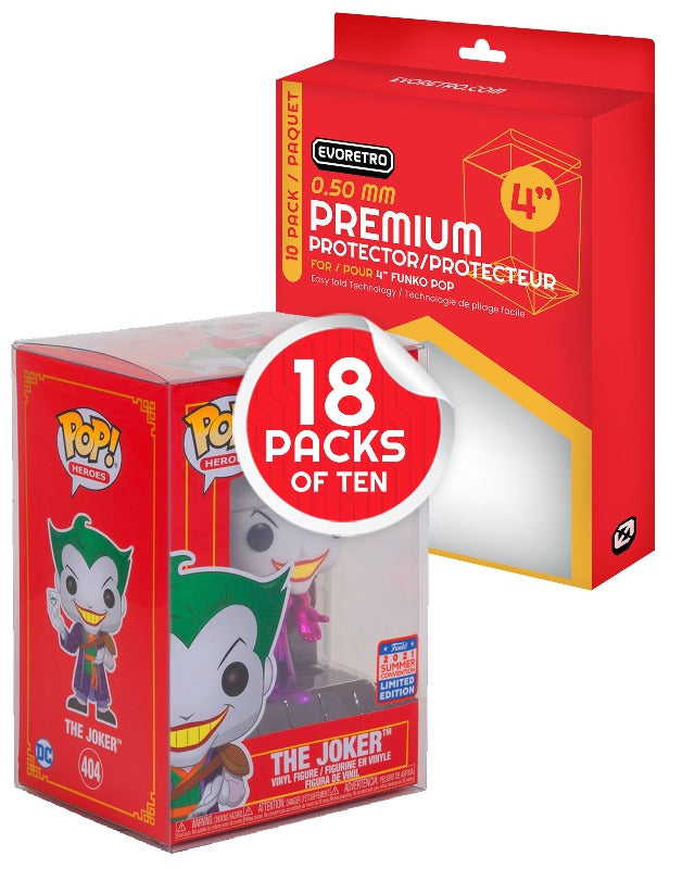 EVORETRO PREMIUM Funko Pop Plastic Protector for 4 Inch 0.50MM