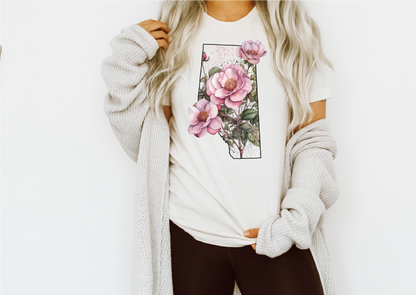 T-shirt unisexe Rose Sauvage | Vêtements Alberta