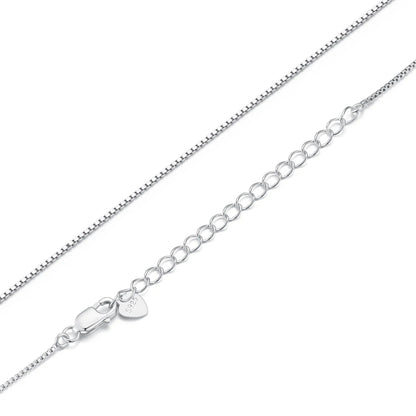 Timeless Elegance: 925 Sterling Silver Adjustable Necklace Chain For Women