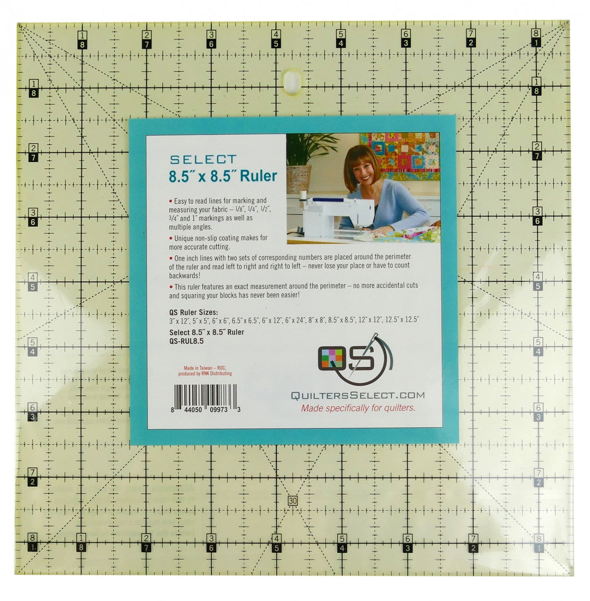 Règle de courtepointe Quilter's Select - 8,5" x 8,5"