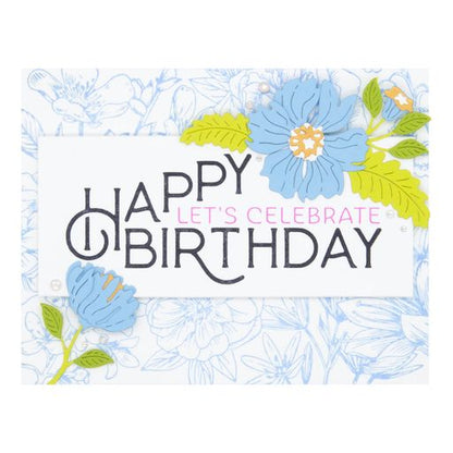 Joyeux anniversaire Plaque d'impression Célébrer de la collection BetterPress