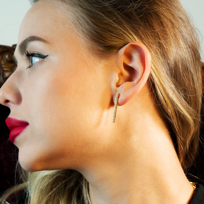 REGINA : Clous d'oreilles pavés avec pierres en zircone