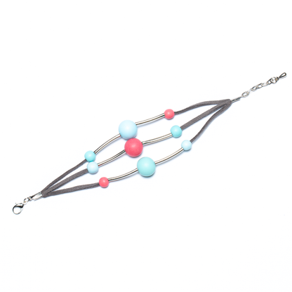 Triple Strand Resin Ball Bracelet