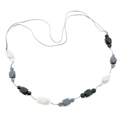 Long Resin Faceted Cube Necklace