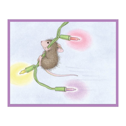 Jeu de tampons en caoutchouc Merry & Bright de la collection House-Mouse Holiday