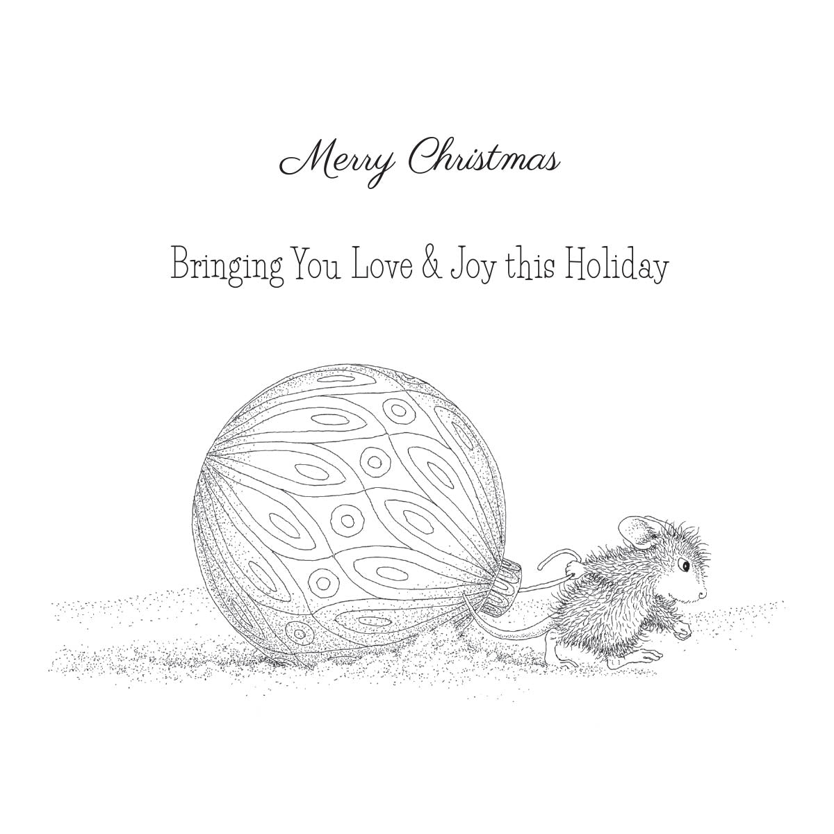 Tampons en caoutchouc adhérents « Bringing Christmas to You » de la collection House-Mouse Holiday