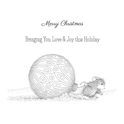 Tampons en caoutchouc adhérents « Bringing Christmas to You » de la collection House-Mouse Holiday