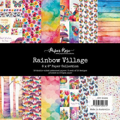 Collection de papiers Rainbow Village 6x6 35484
