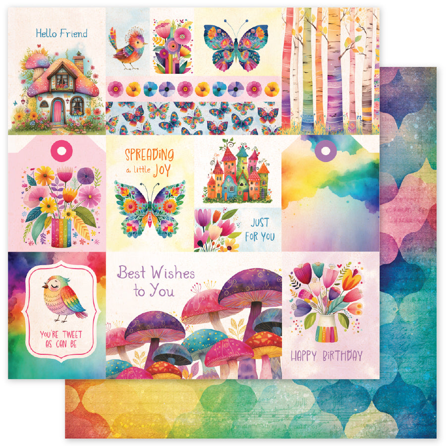 Collection de papiers Rainbow Village 6x6 35484