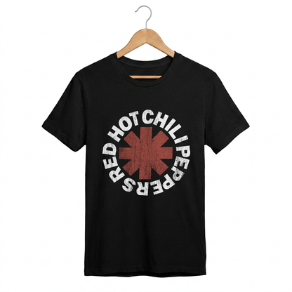 T-shirt Red Hot Chili Peppers avec Astérisque Effet Vieilli