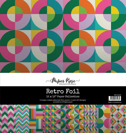 Collection de papiers Rétro Feuille 30,5 x 30,5 cm 32526