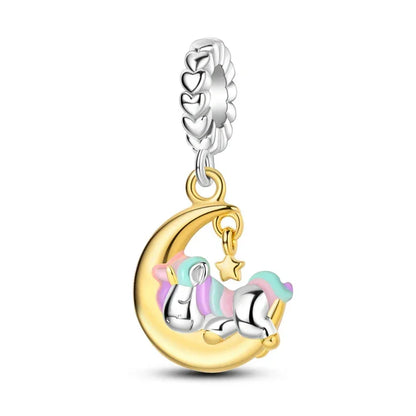 Dreamy Unicorn Sterling Silver Charm