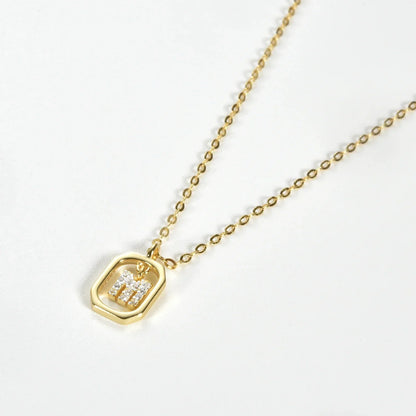 Personalized Initial Necklace in 925 Sterling Silver