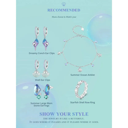 The Tropical Opal Sea Star & Shell Anklet