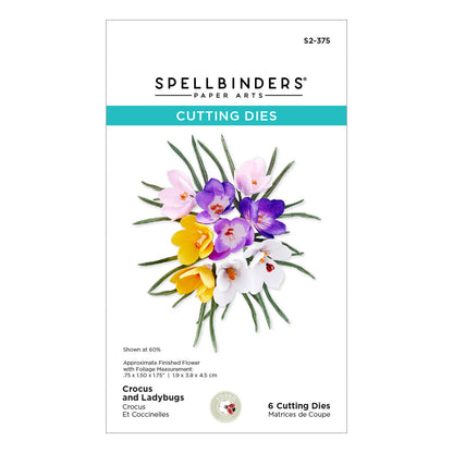 Matrices de découpe Crocus et Coccinelles de la collection Snow Garden par Susan Tierney-Cockburn