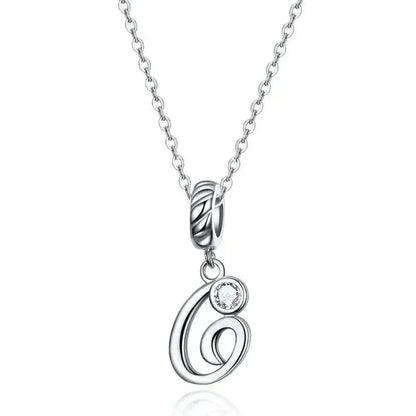Classic 925 Sterling Silver Initial Necklace