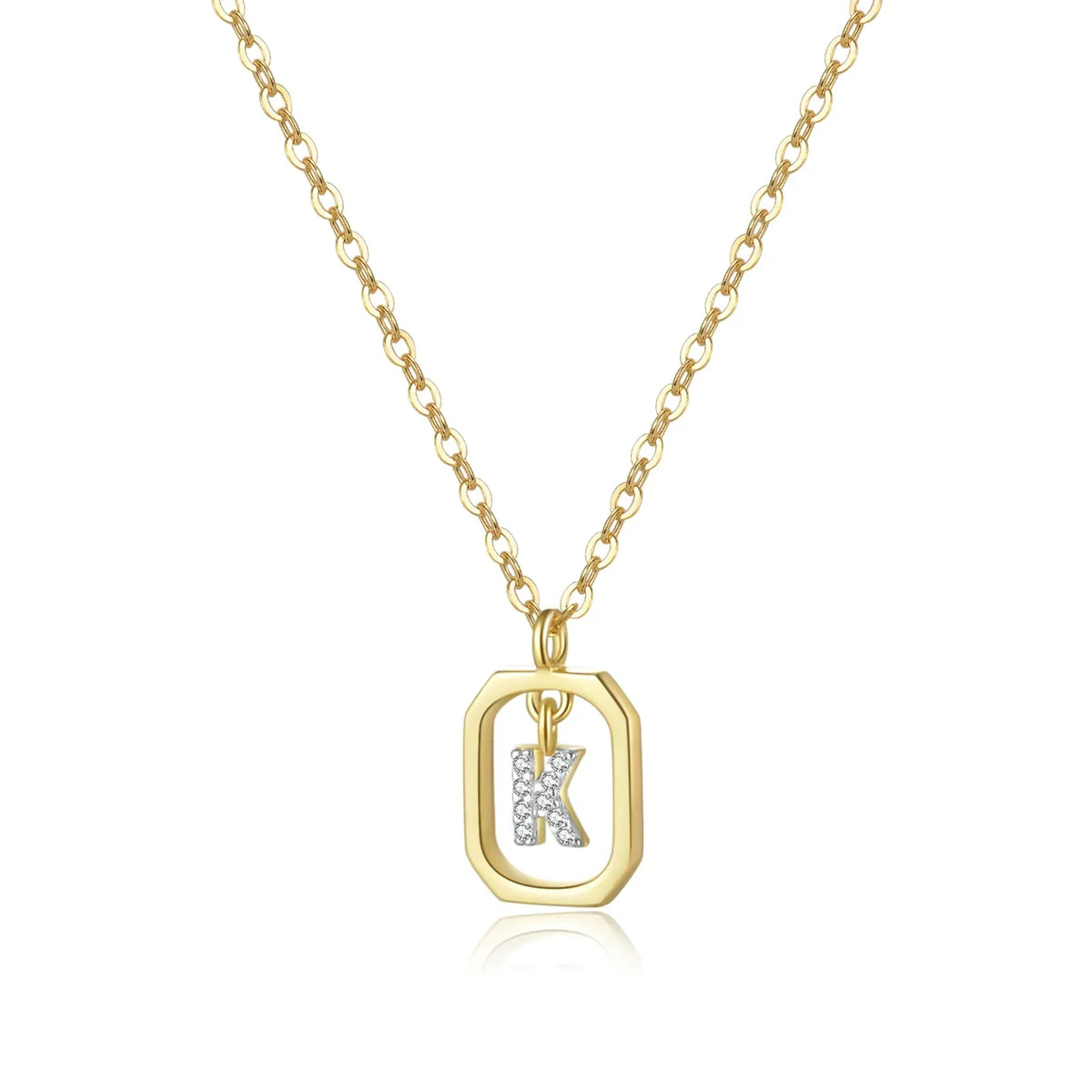Personalized Initial Necklace in 925 Sterling Silver