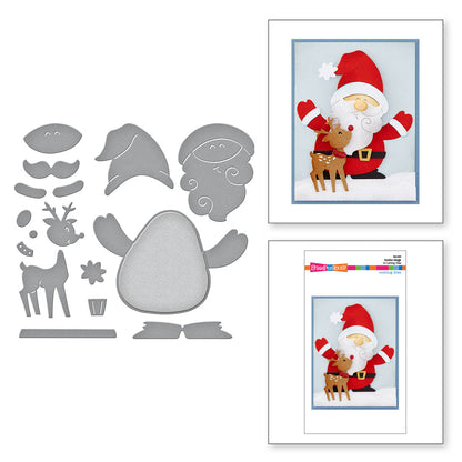 Matrices de découpe Santa Hugs de la collection Holiday Hugs par Stampendous