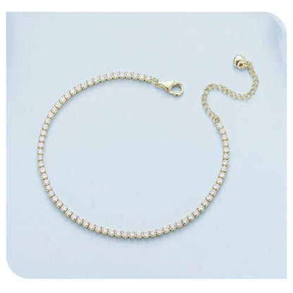 925 Sterling Silver CZ Tennis Bracelet