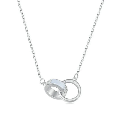 Connected Hearts: Sterling Silver Star/Heart/Cat Pendant Necklace