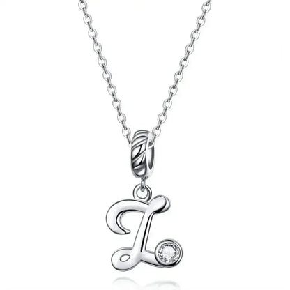 Classic 925 Sterling Silver Initial Necklace