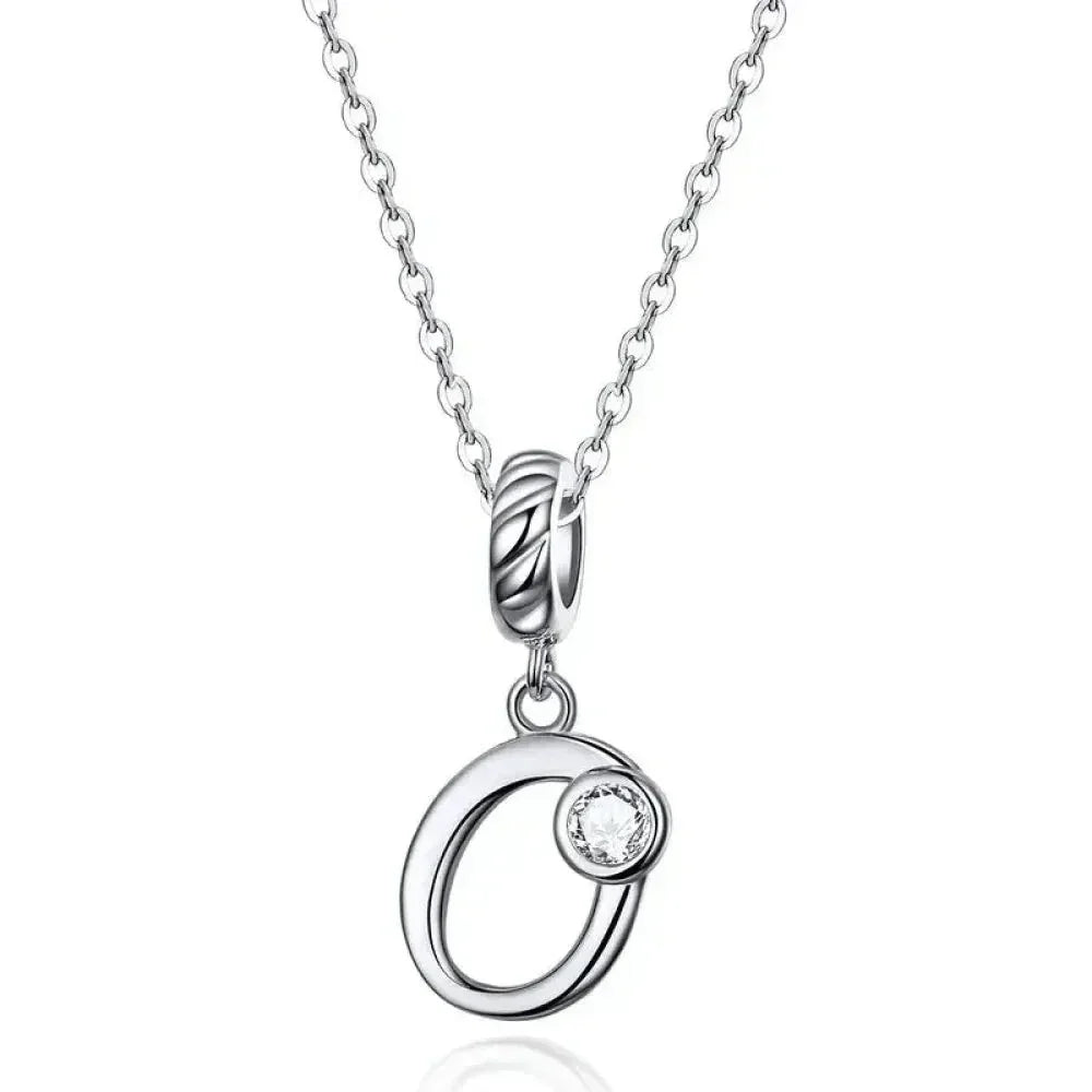 Classic 925 Sterling Silver Initial Necklace