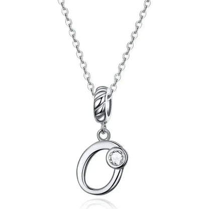 Classic 925 Sterling Silver Initial Necklace