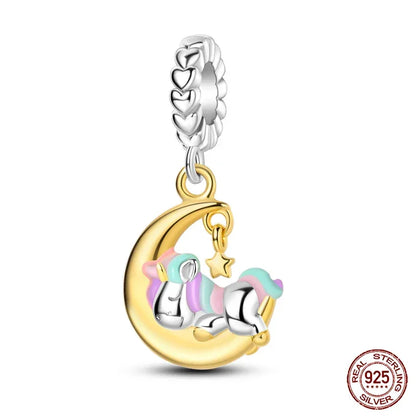 Dreamy Unicorn Sterling Silver Charm
