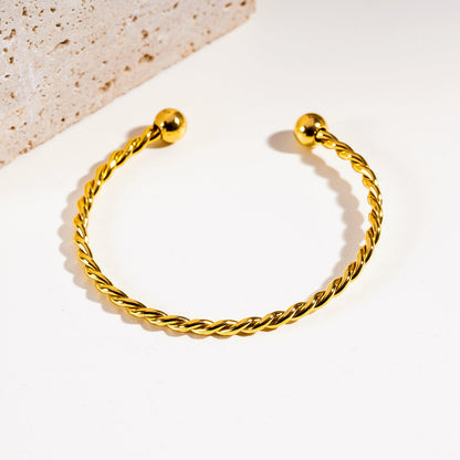 SAFIYA : Élégance tressée - Bracelet réglable en corde avec perles