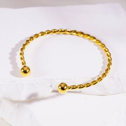 SAFIYA : Élégance tressée - Bracelet réglable en corde avec perles
