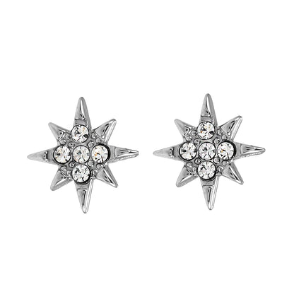Style SARENBE Silver: 'Star Bright' Stud Earrings in Silver
