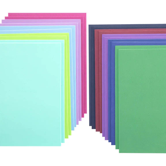 Feuilles de mousse prédécoupées Cool Tones - Paquet de 10