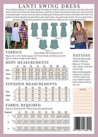 Lanti Swing Dress from Sew To Grow