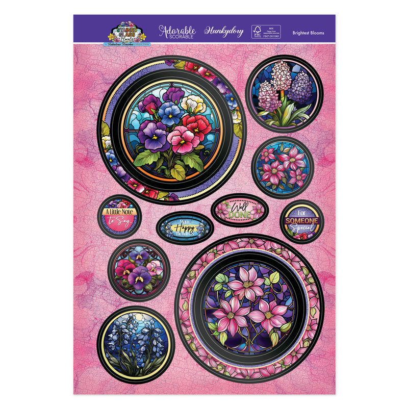 Ensemble de décoration de luxe Fleurs éclatantes