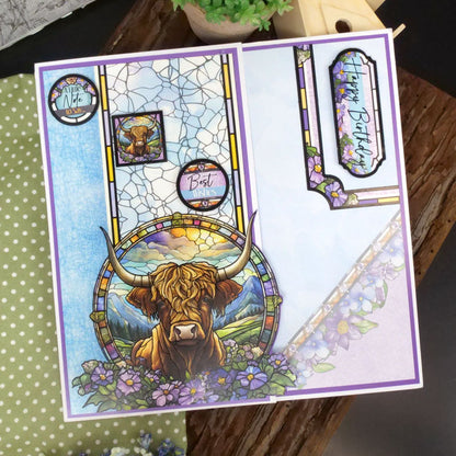 Collection de Luxueux Découpages sur le Thème Faune Merveilleuse en Vitrail