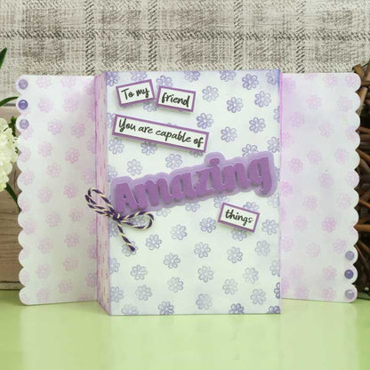 Luxury Shaped Card Blanks & Envelopes - Scalloped Edge Gatefold