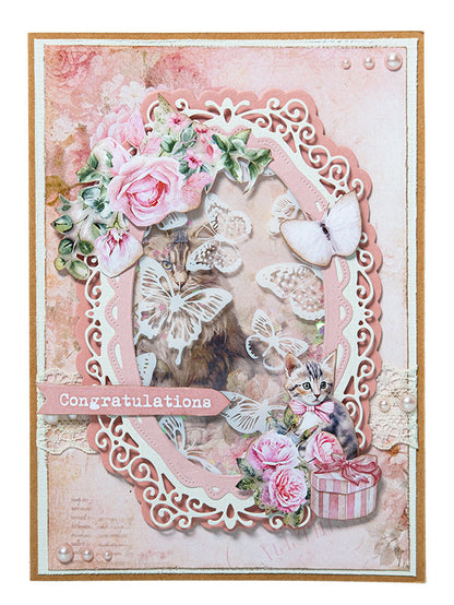 SL Cutting Die Roses Mini-Frame A Cat's Secret 9 Pieces